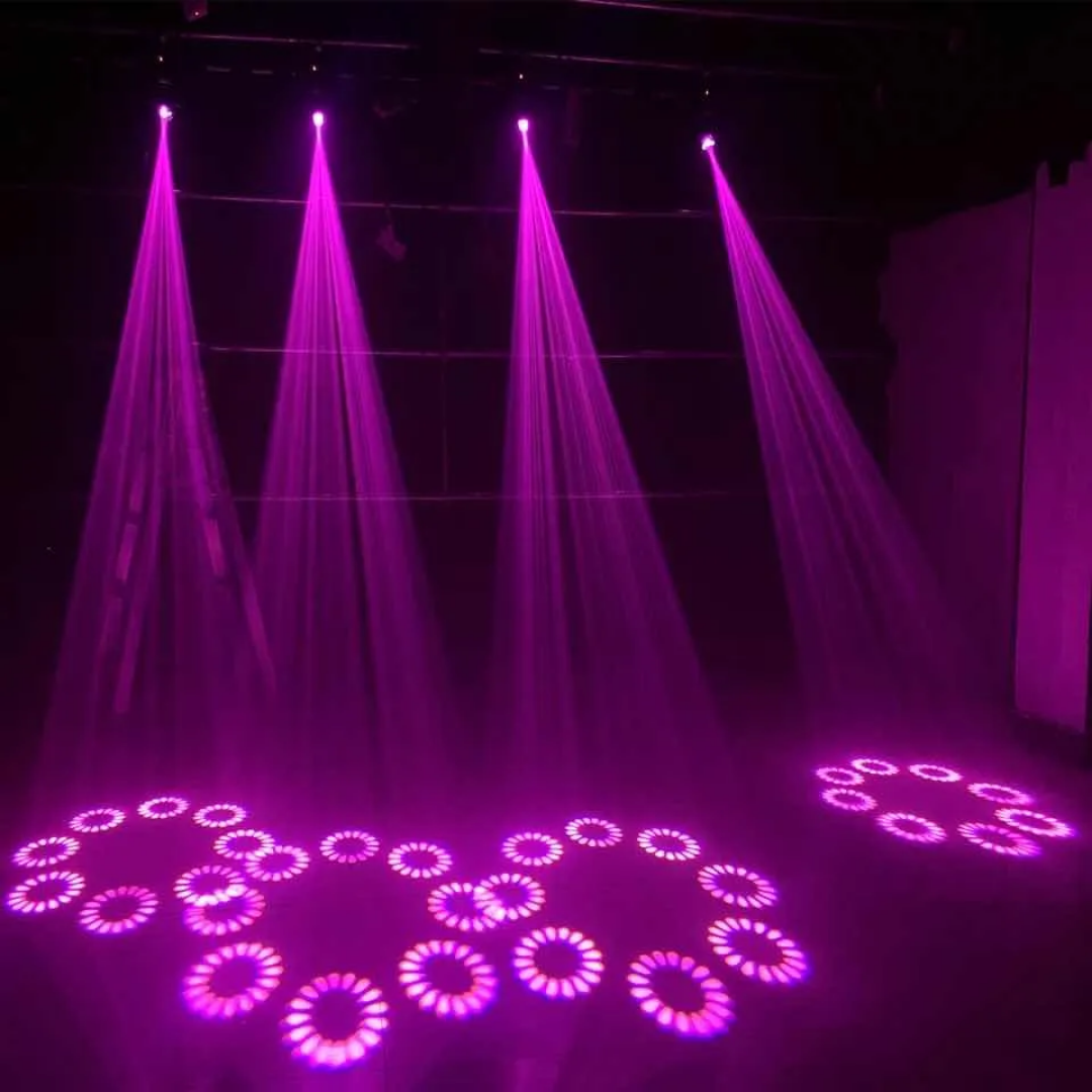 Cabeza Móvil Beam LED 100W Profesional - Efecto Prisma, Gobos y DMX