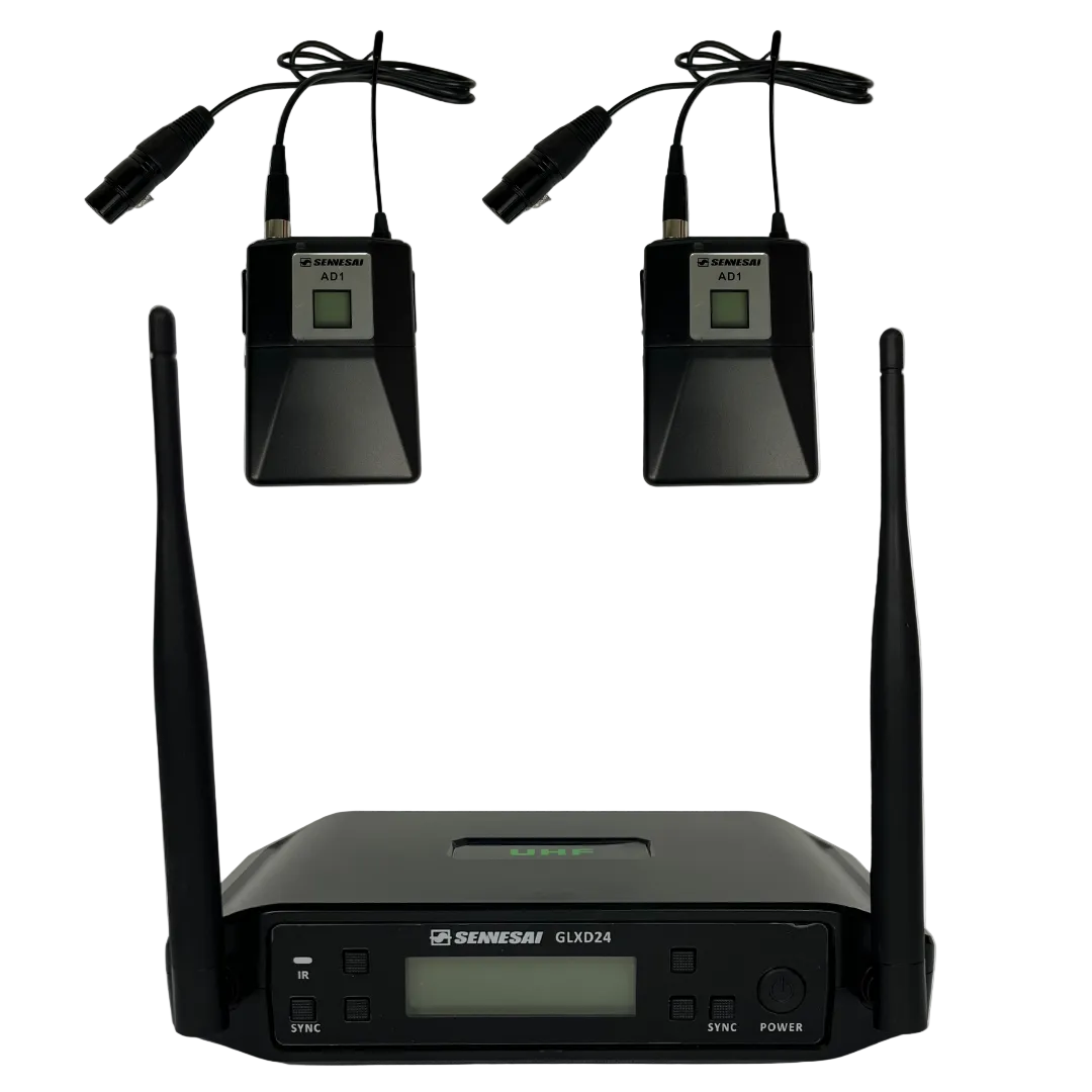 Senisei XLR Sistema Inalámbrico Dual Premium para Audio Profesional