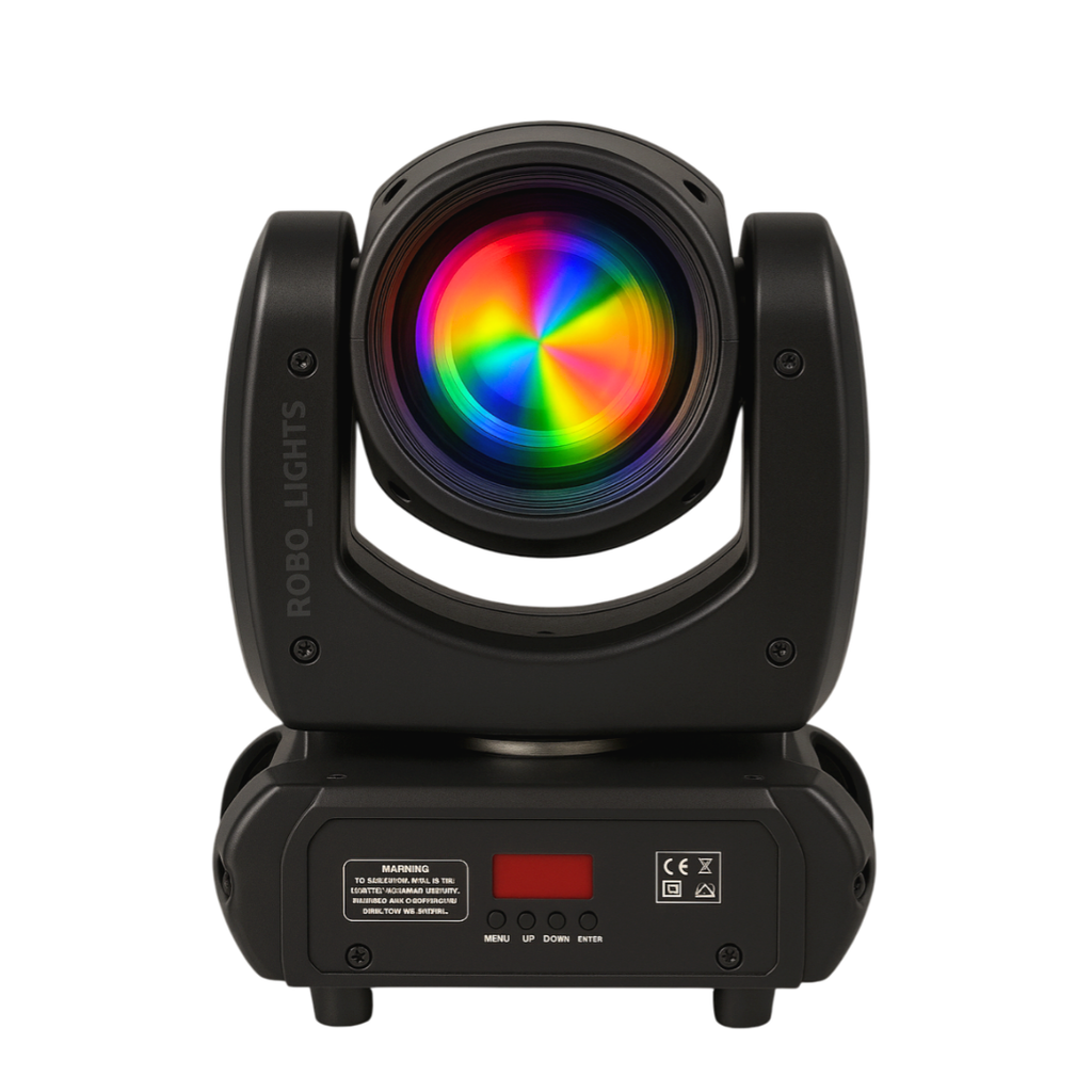 Cabeza Móvil Beam LED 100W Profesional - Efecto Prisma, Gobos y DMX