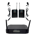 Sistema Inalámbrico Dual Shure GLXD4 con Micrófonos de Solapa (Lavalier)