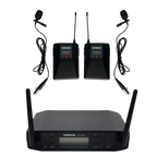 Sistema Inalámbrico Dual Shure GLXD4 con Micrófonos de Solapa (Lavalier)