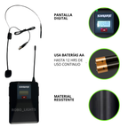 Sistema Dual Inalámbrico Shure GLXD4 de Diadema.