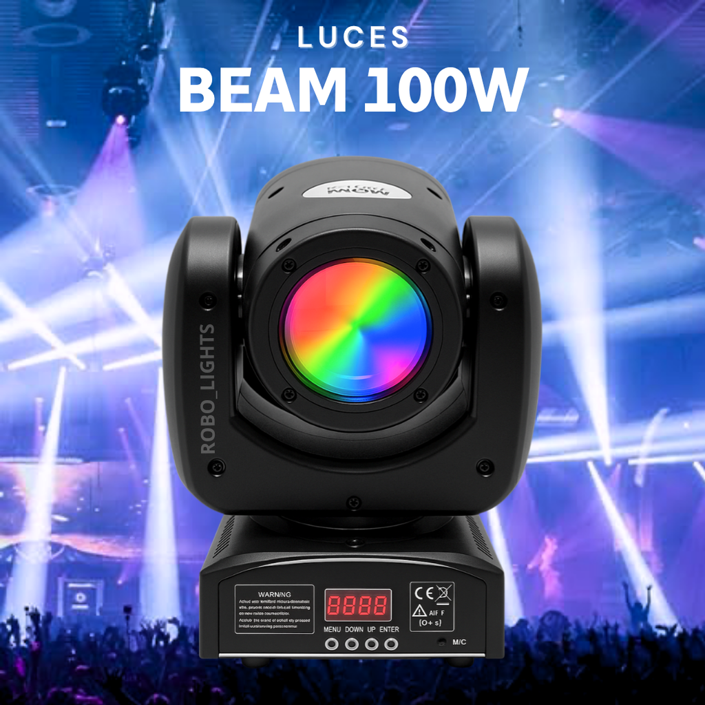 Cabeza Móvil Beam LED 100W Profesional