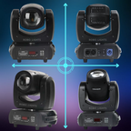 Cabeza Móvil Beam LED 100W Profesional - Efecto Prisma, Gobos y DMX