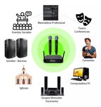 Sistema Inalámbrico Doble Shure GLXD4 de Mano