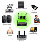 Sistema Inalámbrico Dual Shure GLXD4 con Micrófonos de Solapa (Lavalier)