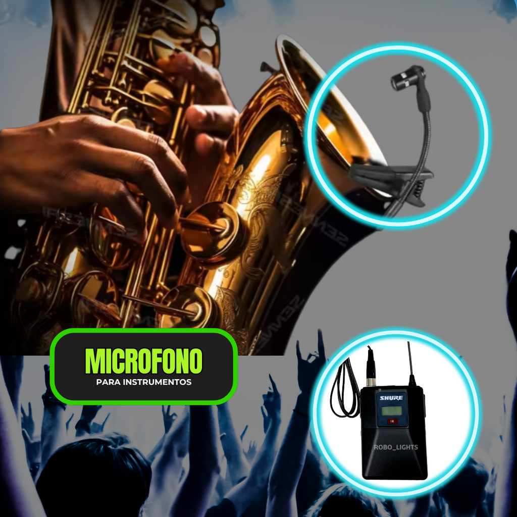 Sistema de Micrófonos Inalámbricos Shure GLXD24 Doble para Instrumentos