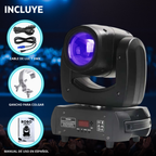 Cabeza Móvil Beam LED 100W Profesional - Efecto Prisma, Gobos y DMX