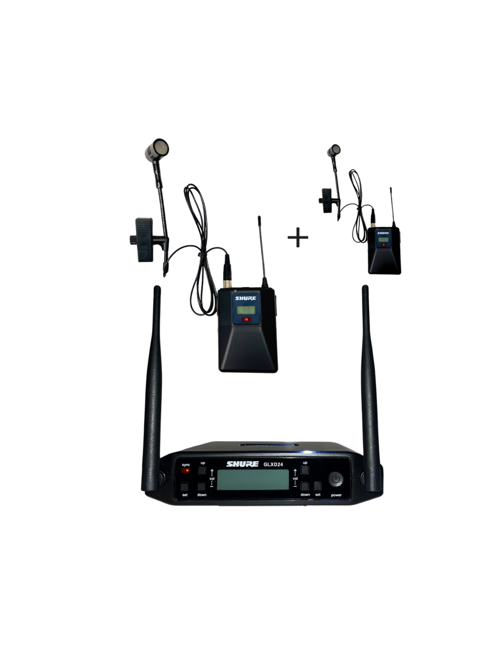 Sistema de Micrófonos Inalámbricos Shure GLXD24 Doble para Instrumentos