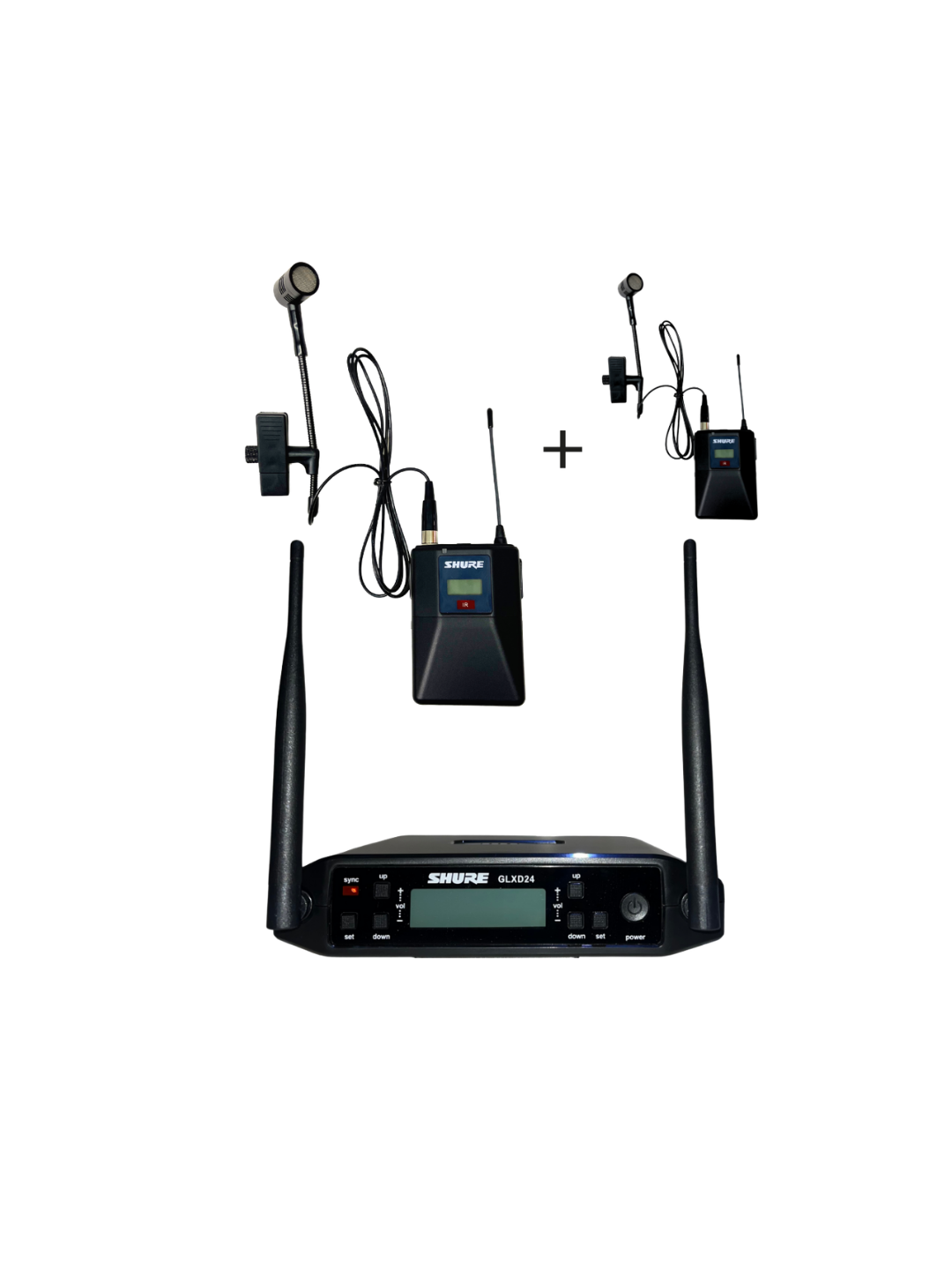 Sistema de Micrófonos Inalámbricos Shure GLXD24 Doble para Instrumentos
